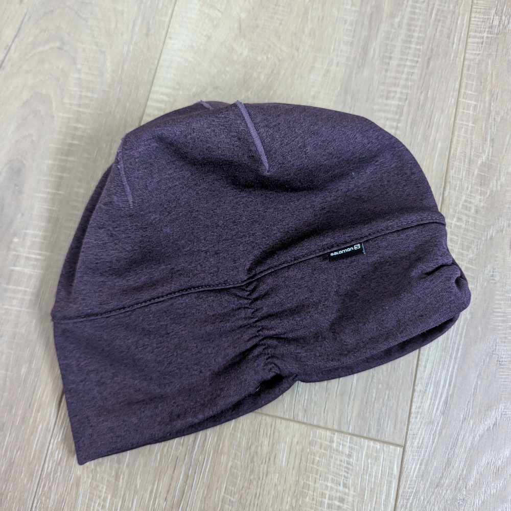 Salomon Purple Knit Beanie Hat